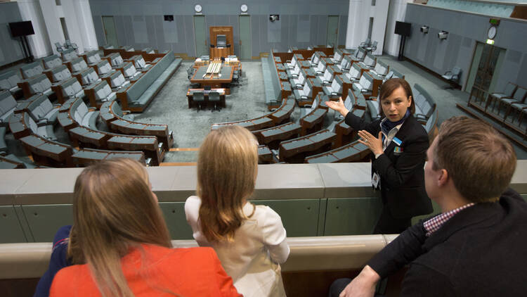 Go on a free tour of Parliament House