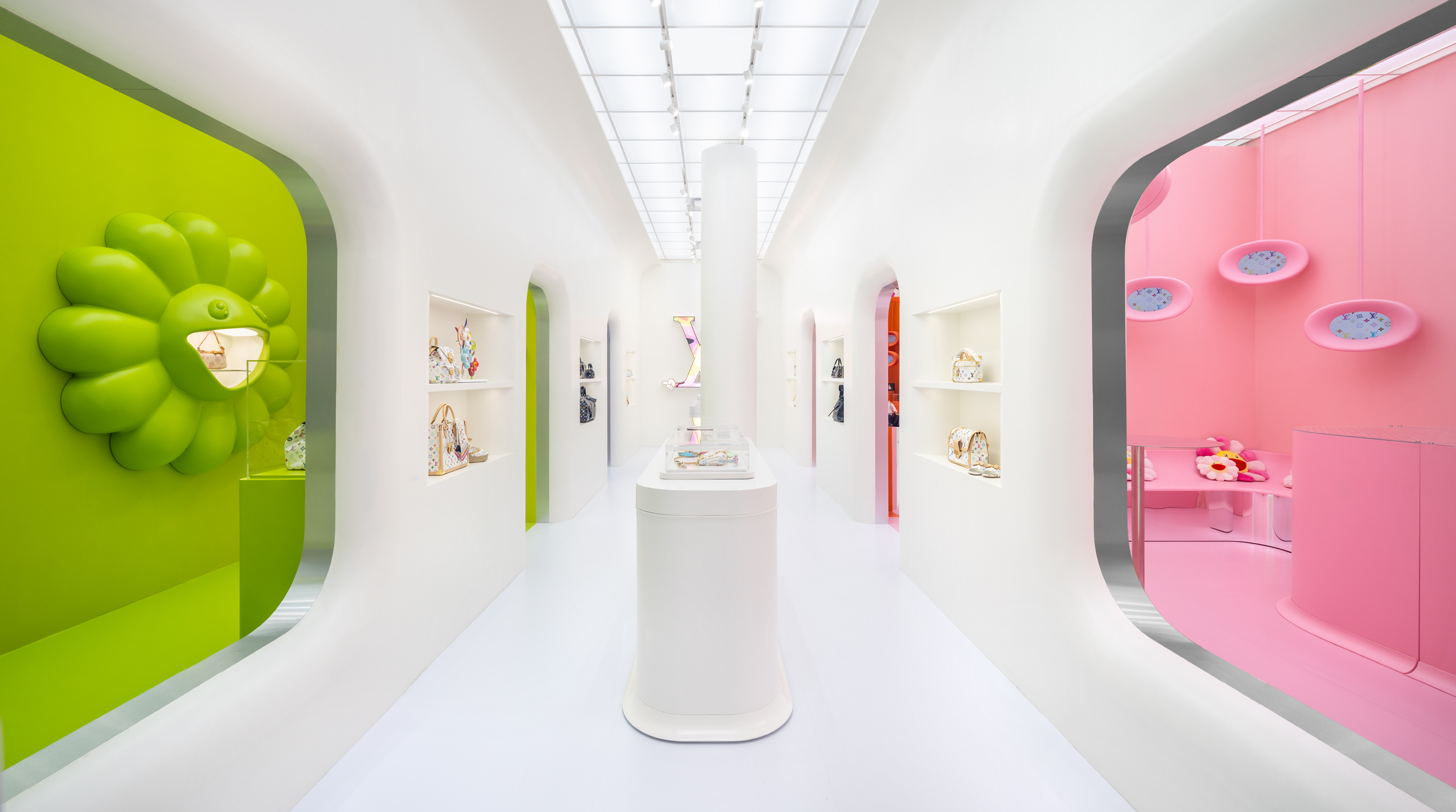 See inside the colorful Louis Vuitton x Murakami pop-up in NYC