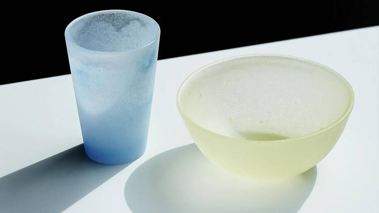 Glassware by Goto Yohei at 'When the World Was Young' at Round and Round studio