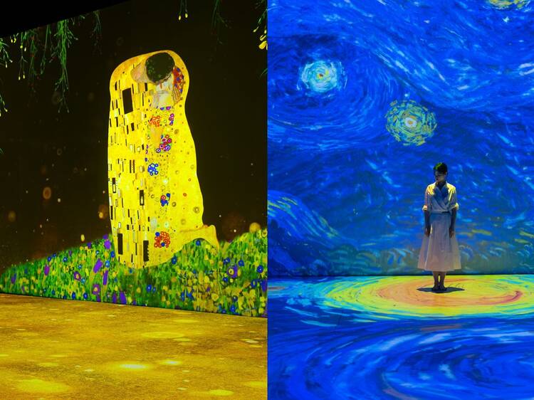 Inside Van Gogh, Monet and Gustav Klimt at GROUNDSEESAW