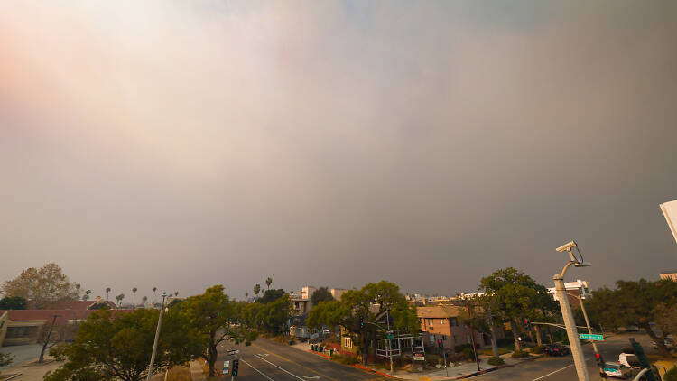 Smoke from the Eaton Fire