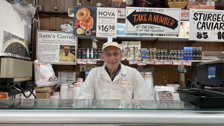 Len Berk at Zabar's