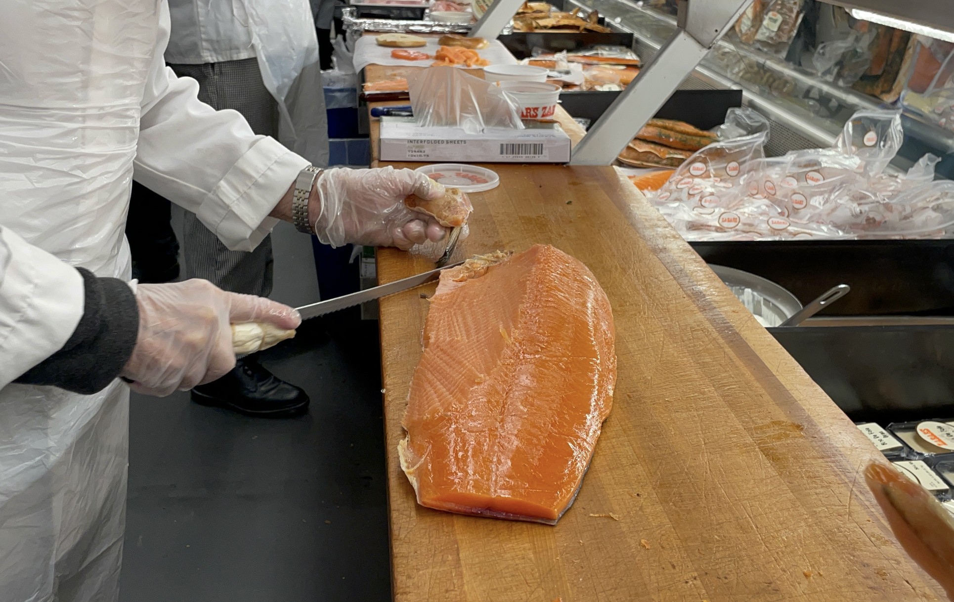 Len Berk at Zabar's