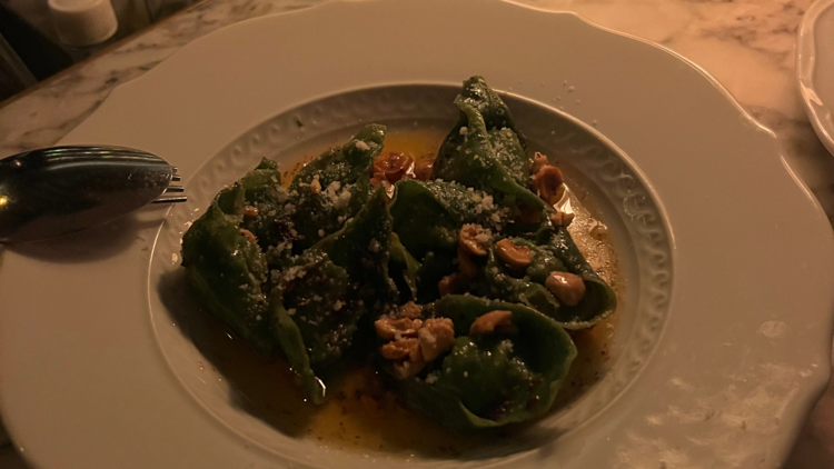 The tortelloni at Neptune’s Grotto