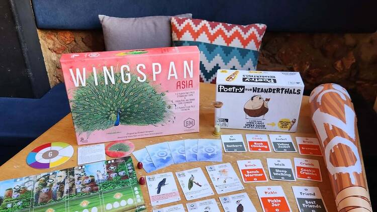 Play board games at King and the Pawn