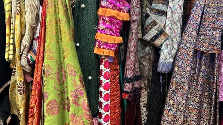 Close up of Royal Opera House costumes on sale