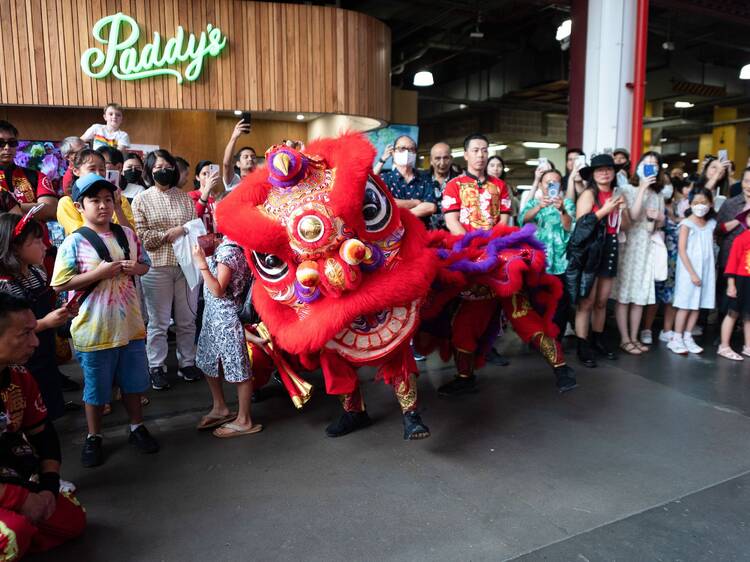 Shop for lanterns and other lunar new year essentials at Paddy's Market