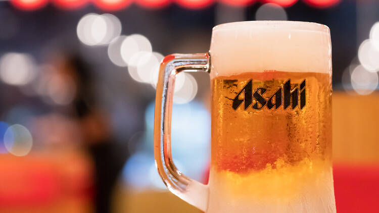 Pint of Asahi beer