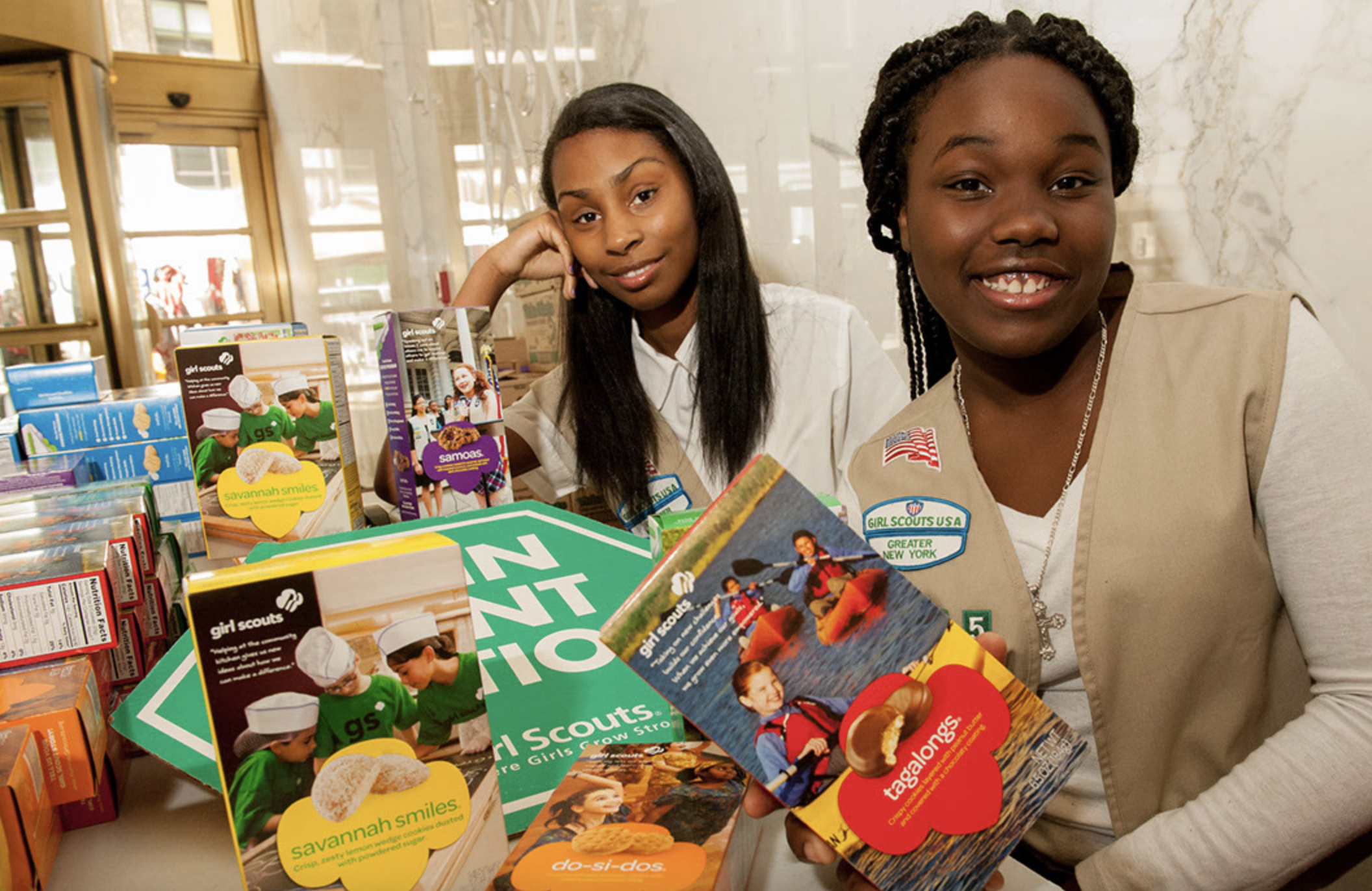 This interactive map will show you where to get your Girl Scout cookies in NYC right now