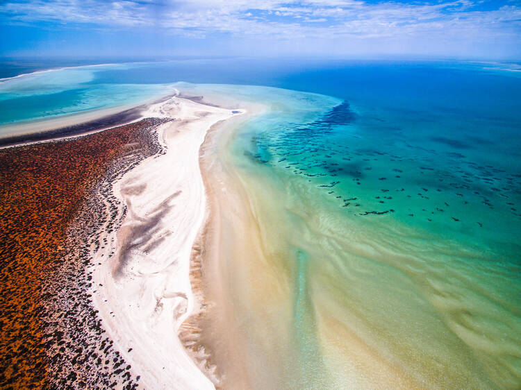 Aerial View of Francois Peron National Park, near Denham