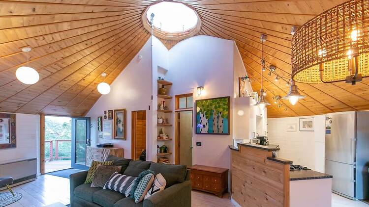 A mountaintop custom yurt in Salida