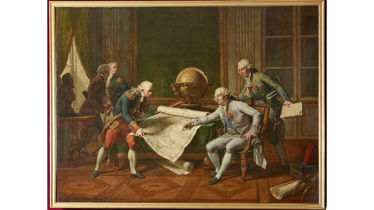 Painting depicting Louis XVI Giving his Instructions to La Pérouse, 26 June 1785