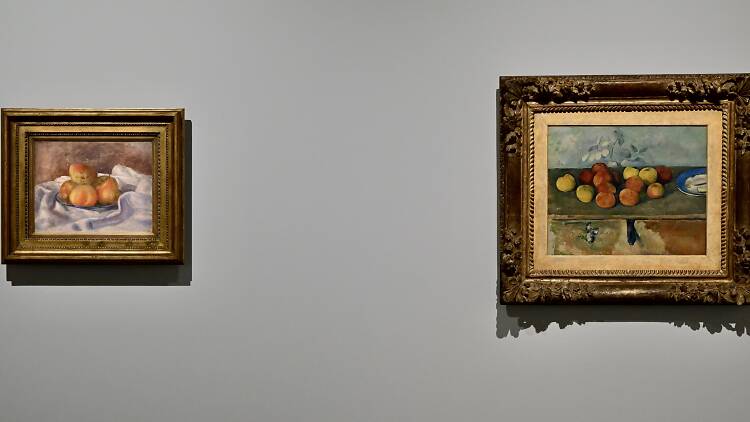 香港藝術館「塞尚和雷諾阿的世界」展覽 Pierre-Auguste Renoir 《蘋果與梨》與 Paul Cézanne《蘋果與餅》