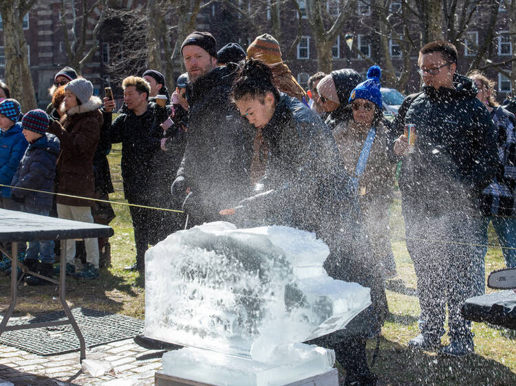 A cool ice sculpture festival is coming to Governors Island this winter