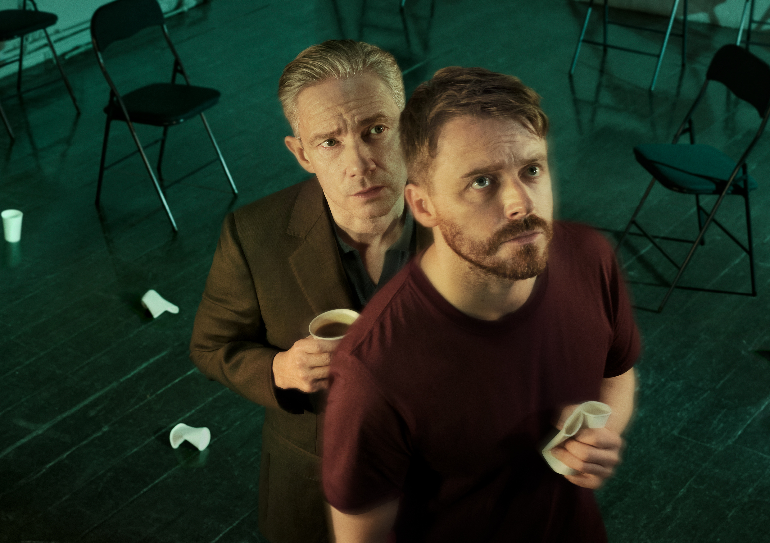 Jack Lowdon and Martin Freeman star in new West End play ‘The Fifth Step’