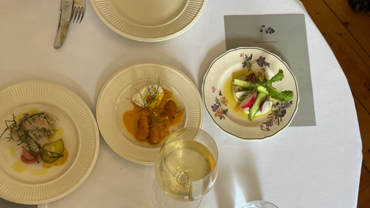 Chauncy's pork rillettes, carrot and radish. 