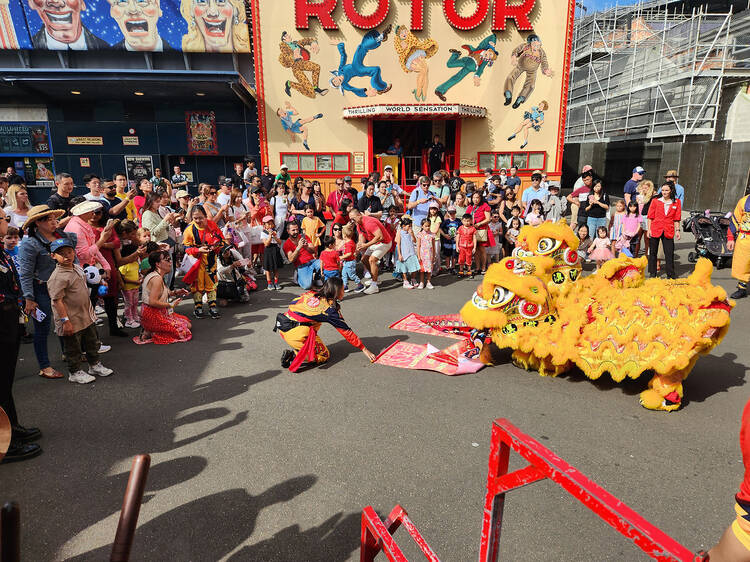 Get a dose of adrenaline (and lion dancing) at Luna Park Sydney