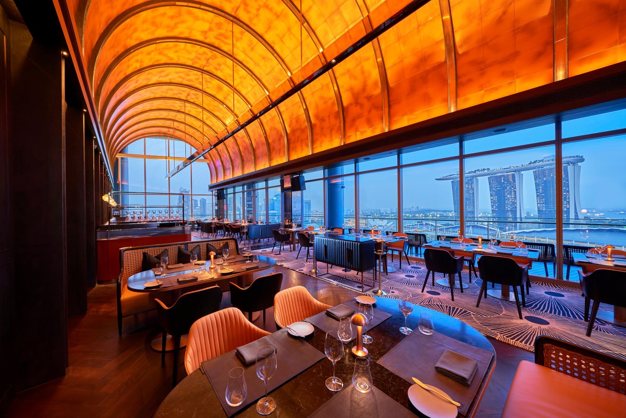 This gorgeous rooftop restaurant has a limited-time menu with Australian Stone Axe Wagyu and New Zealand salmon