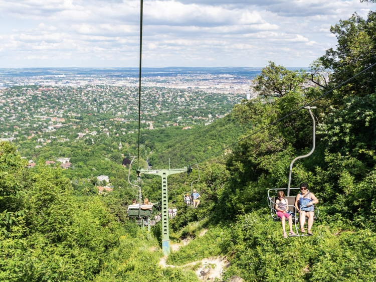 Soar over Budapest by chairlift