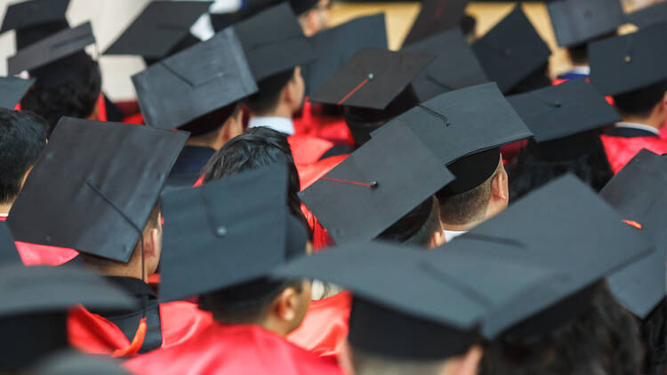 Graduates at a ceremony at Oxford University in the UK