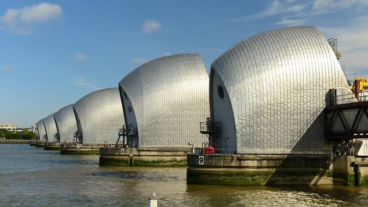 The Thames Barrier, flood defences in London