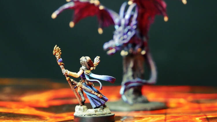 Dungeons and dragons mini figures