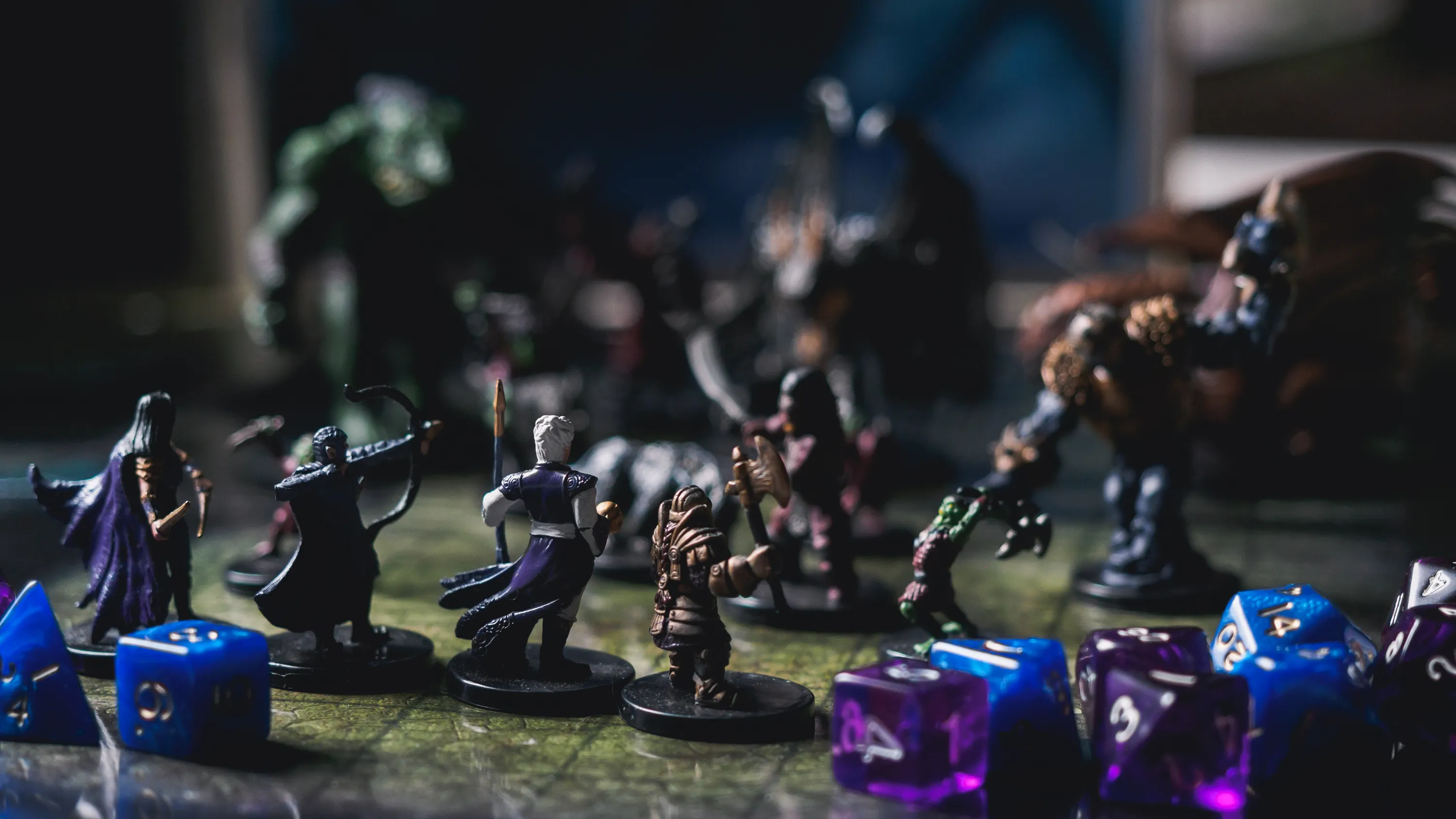 Dungeons and dragons mini figures