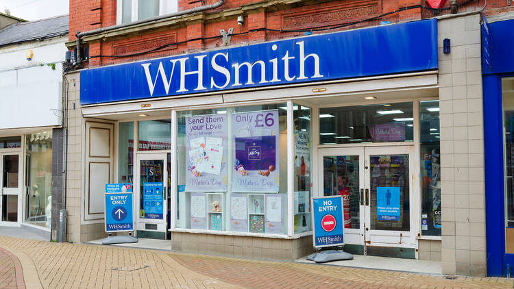 WH Smith shop in Wales