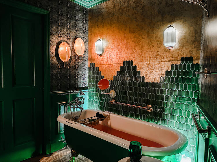 Soak your troubles away in this Wicked-themed bath