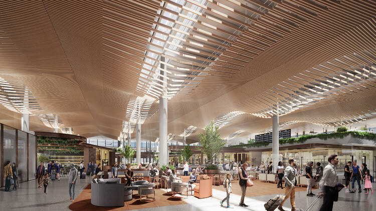 render of Western Sydney International (Nancy-Bird Walton) Airport (WSI)