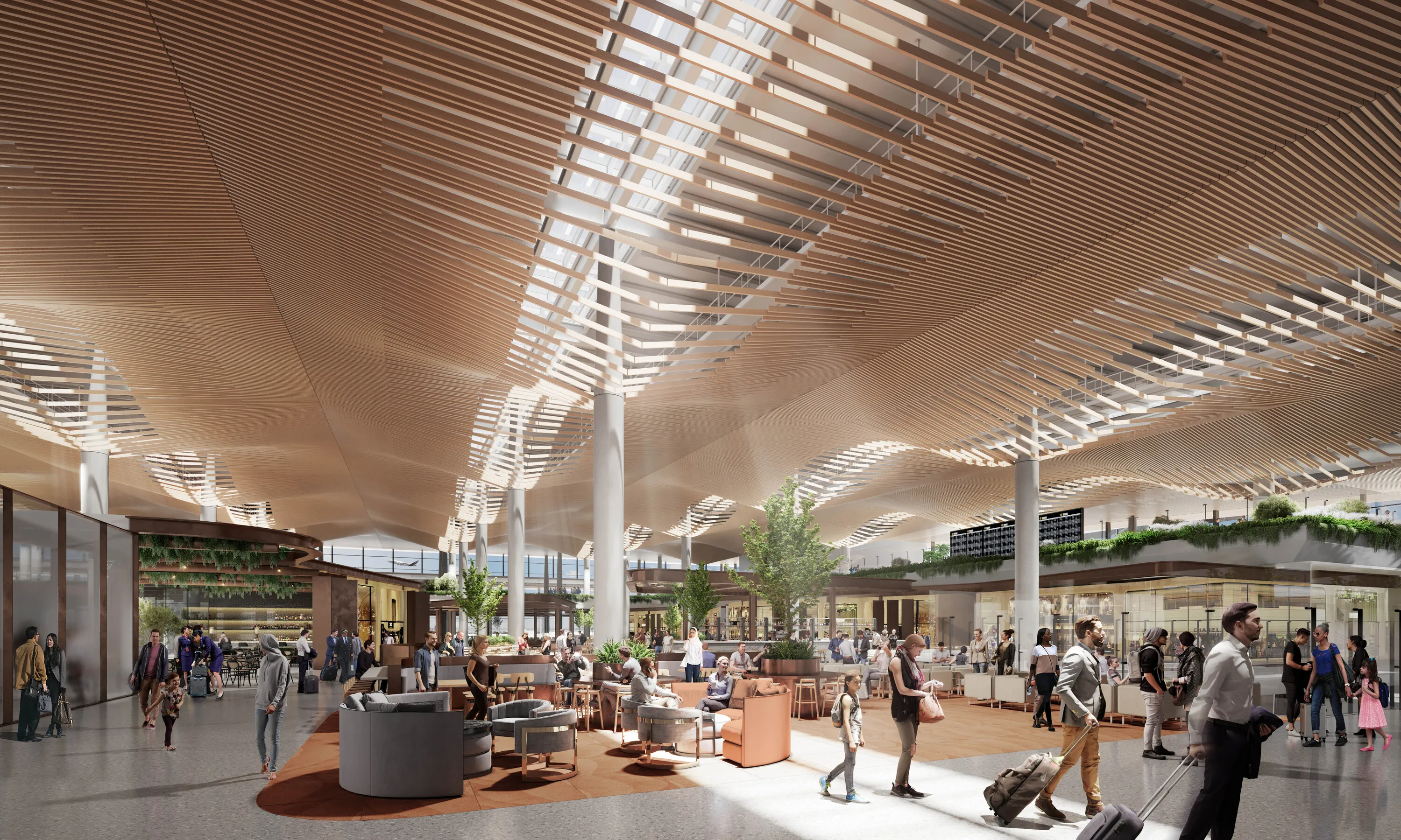 render of Western Sydney International (Nancy-Bird Walton) Airport (WSI)