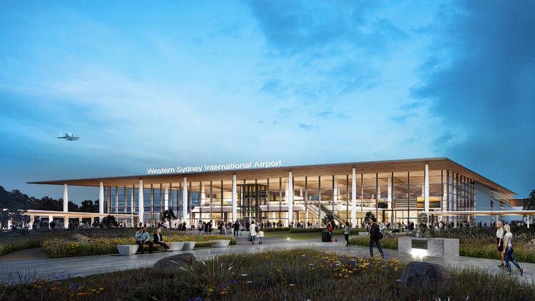 render of Western Sydney International (Nancy-Bird Walton) Airport (WSI)