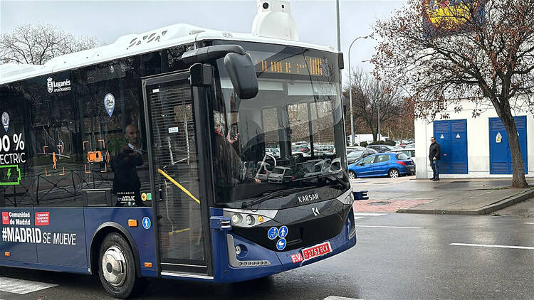 Autobús sin conductor en Leganés