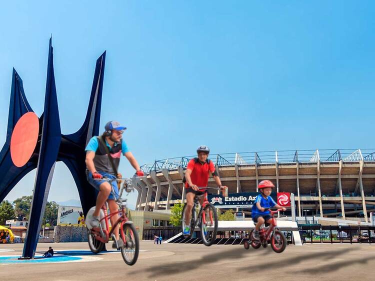 Nueva ciclovía del Centro Histórico al Estadio Azteca