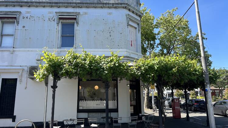 The exterior of wine bar Brico in Carlton.