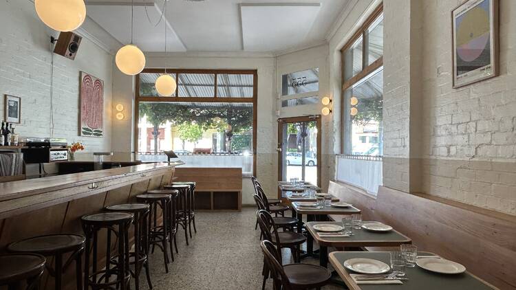 The interior of wine bar Brico in Carlton.