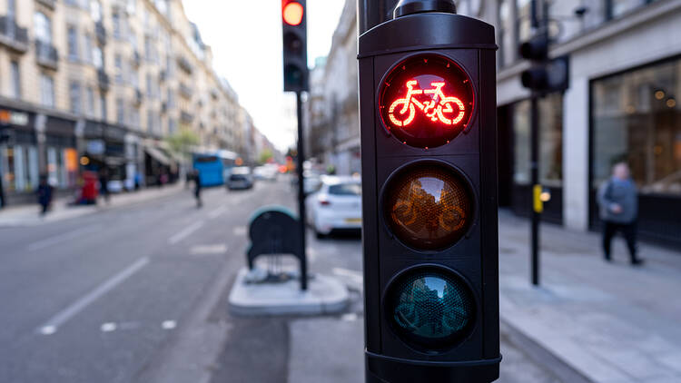 A red light for cyclists in London