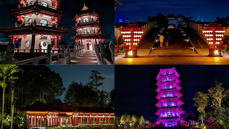 Chinese New Year light show at Chinese Garden Singapore