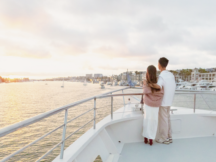 A couple on a City Cruise.