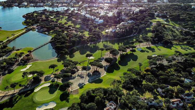 An aerial view of Quinta do Lago