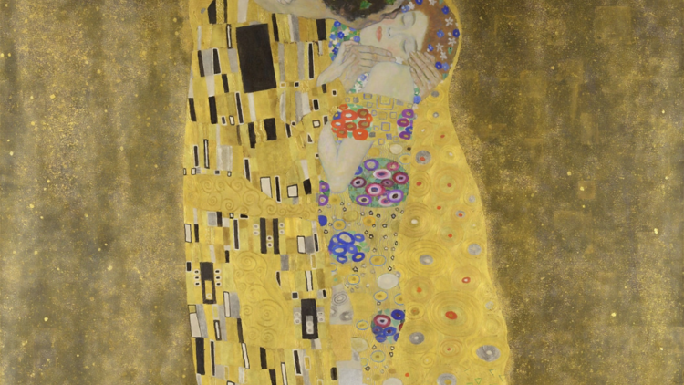 A golden kiss by Klimt