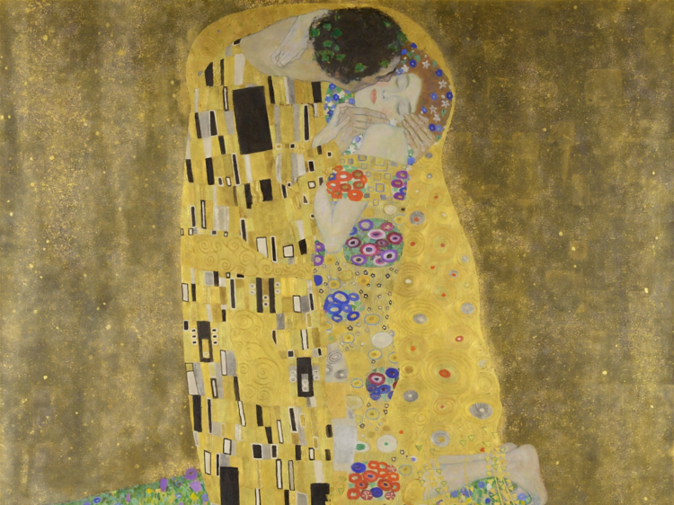 A golden kiss by Klimt