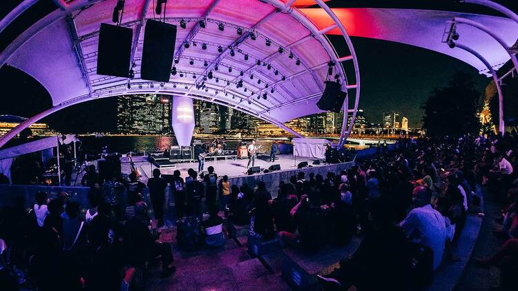 Enjoy live performances at the Esplanade