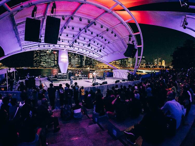 Enjoy live performances at the Esplanade