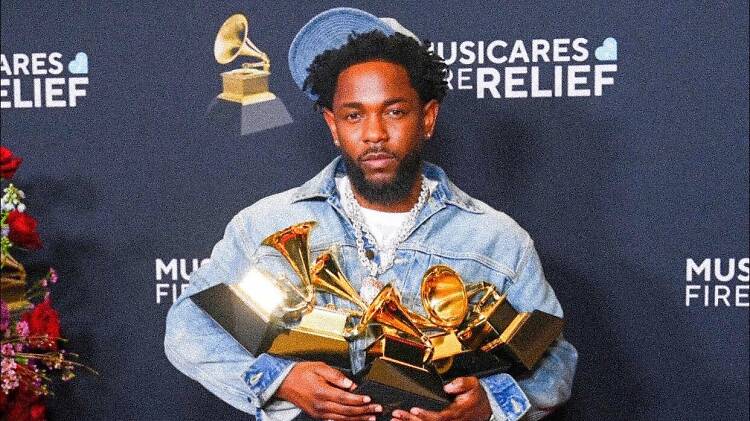 Kendrick Lamar venceu cinco Grammys