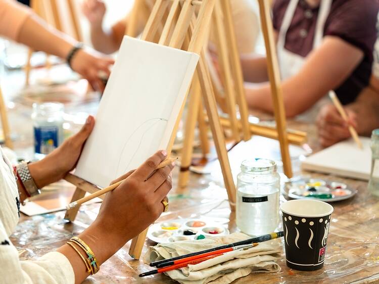 Sip and learn at the Tipsy Paint Party