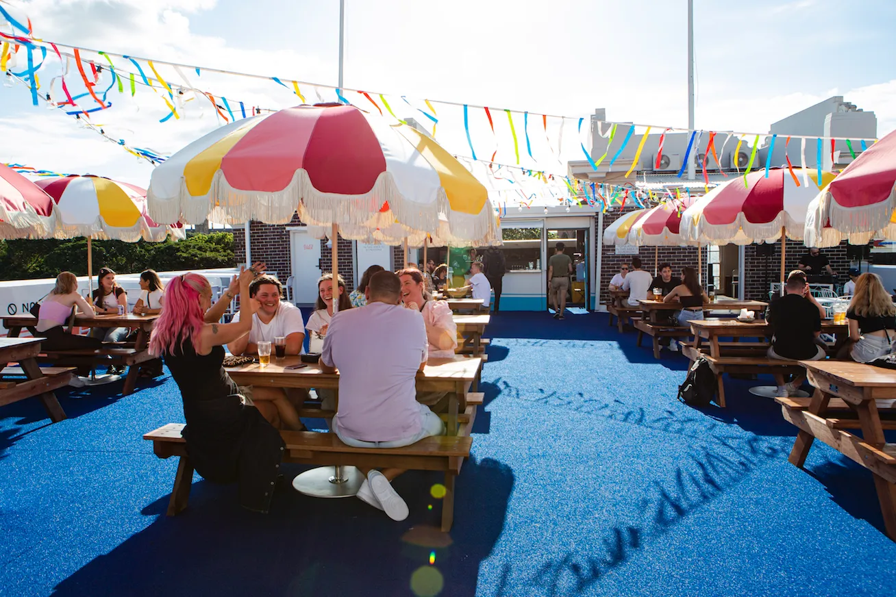 The rooftop at The Lansdowne Hotel