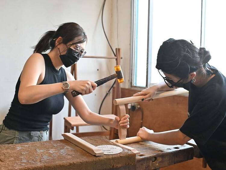 Try metalworking or woodworking at Tombalek