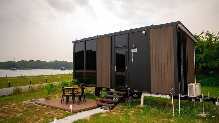 Stay in a tiny home at Lazarus Island