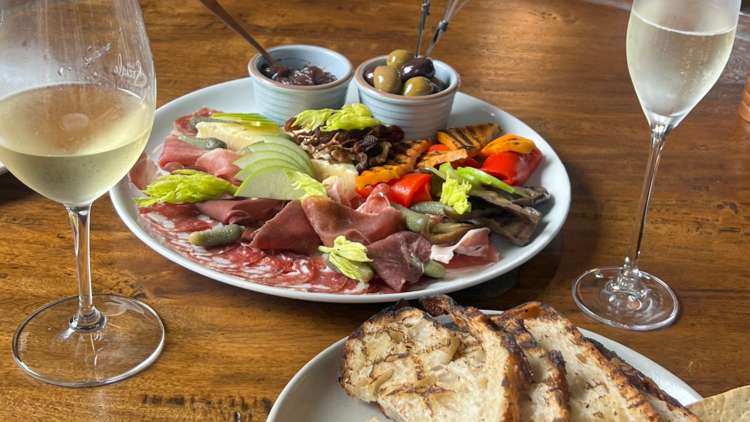 Charcuterie board at Berida Hotel